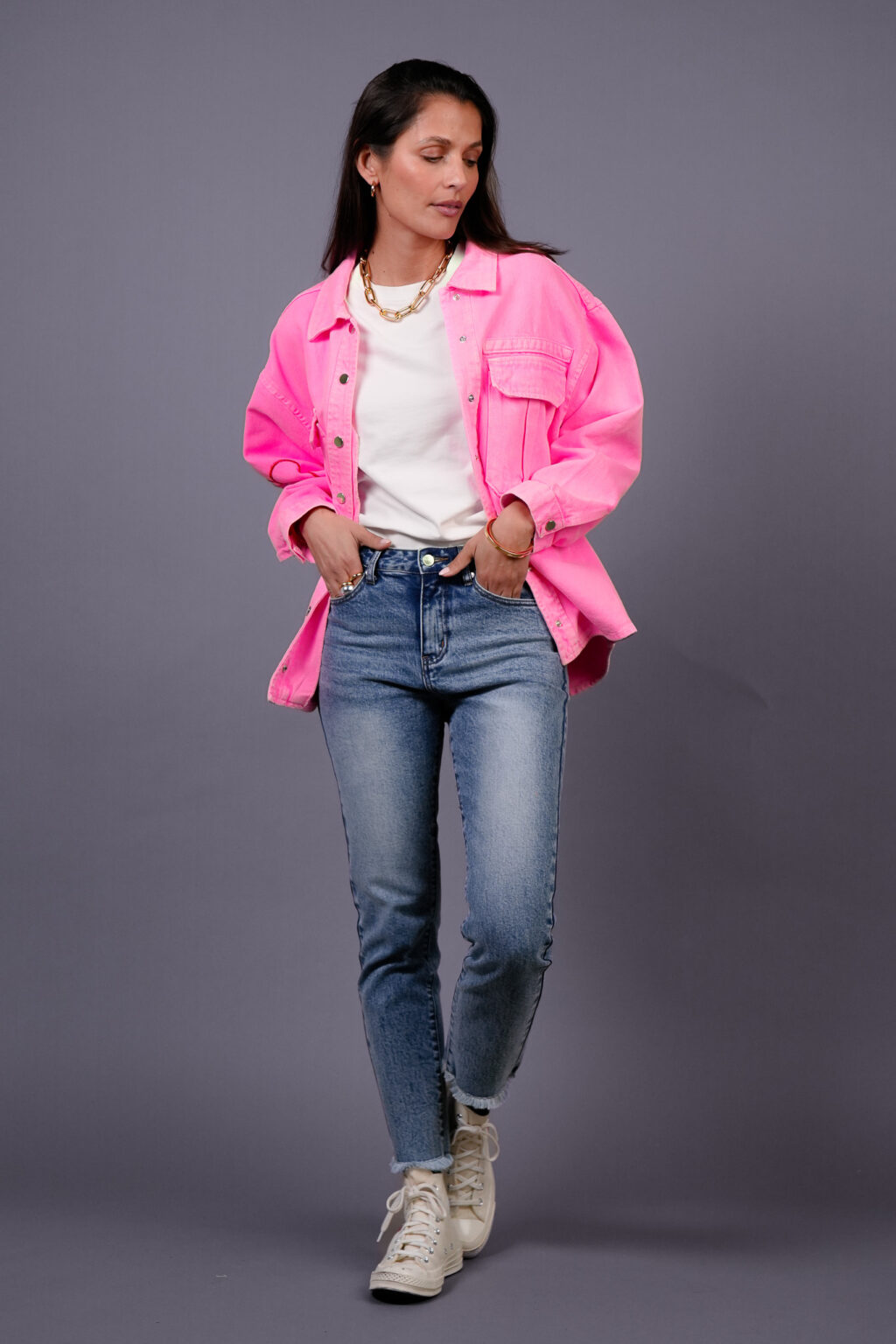 Neon Pink Shacket - Image 4